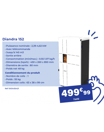 POELE A GRANULES - Diandra 152