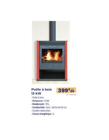 POELE A BOIS 13KW