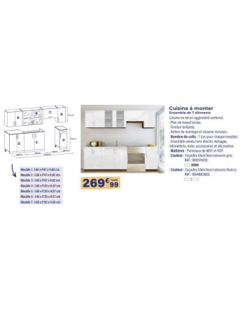 CUISINE A MONTER 240 CM...